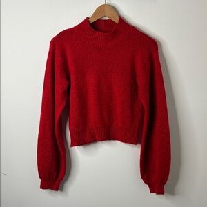 Wild Fable cropped sweater with bell sleeves